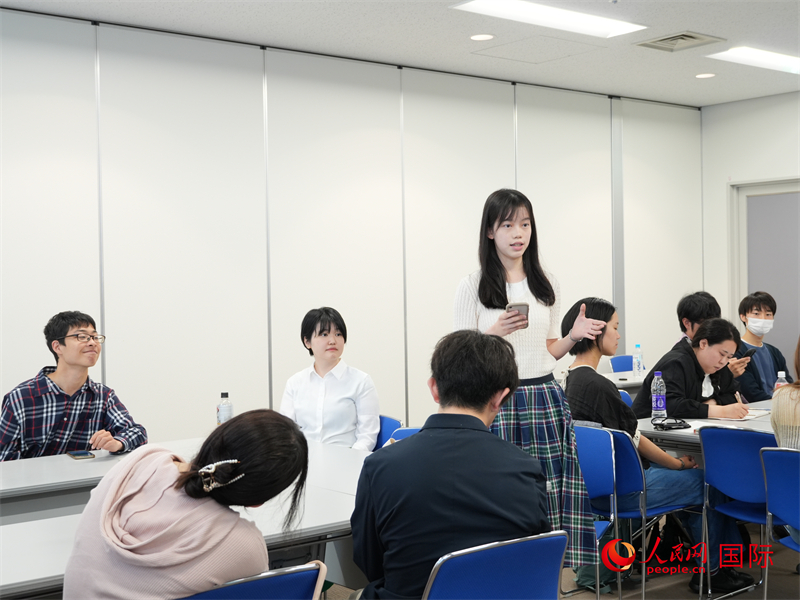 日本青年分享訪華見聞與感悟。人民網(wǎng) 許可攝