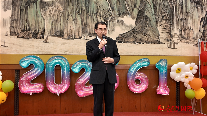 中國駐日本大使吳江浩致辭。人民網(wǎng) 許可攝