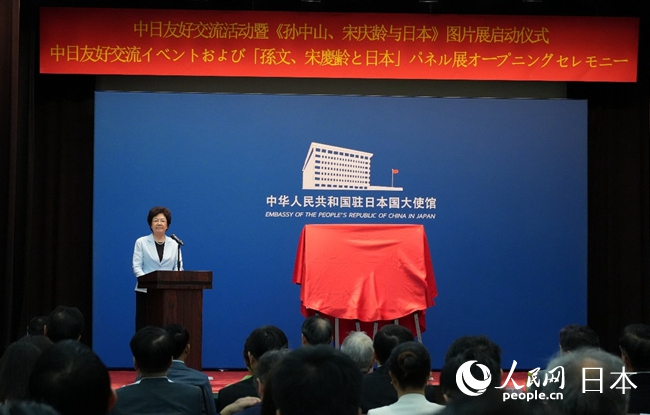 中國宋慶齡基金會主席李斌致辭。人民網(wǎng) 許可攝