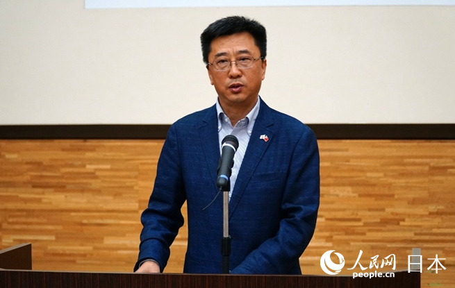 中國(guó)教育國(guó)際交流協(xié)會(huì)國(guó)際合作部印凱致辭。蔣曉辰攝