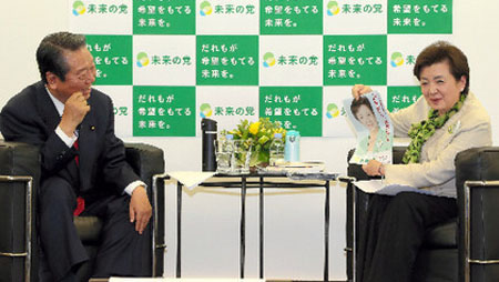 嘉田由紀(jì)子與小澤一郎秀“恩愛”